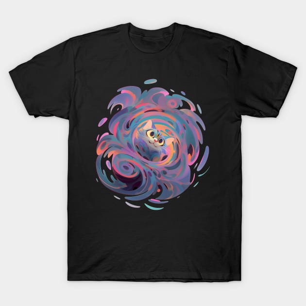 Portal Cat T-Shirt by JensenArtCo